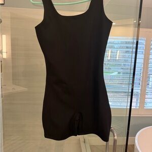 Express Black short bodysuit with compression  worn once